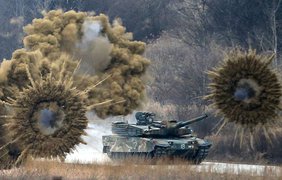 Южнокорейские танки K2 "Чёрная пантера" во время военных учений в Янпхёне