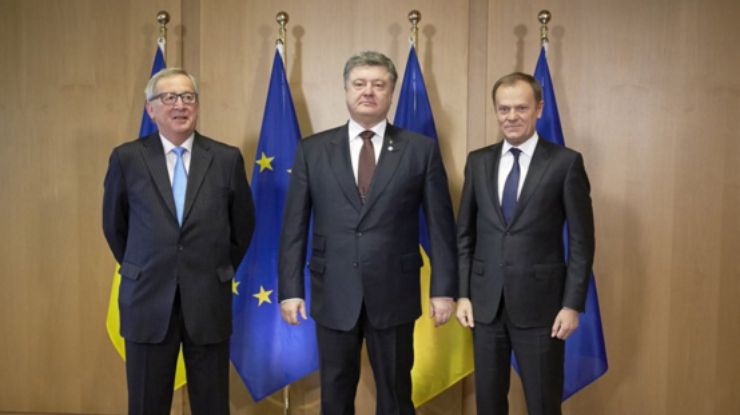 Президент Украины Петр Порошенко на встрече в Брюсселе / Фото: Twitter