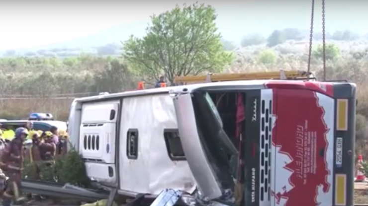 В Испании при аварии с автобусом пострадали двое украинцев