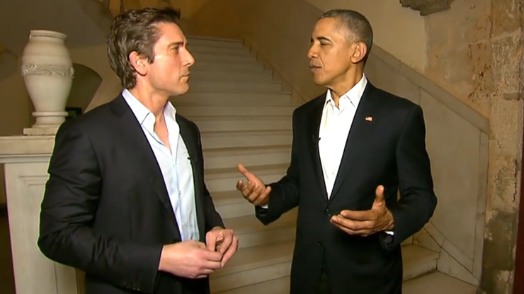 Президент США Барак Обама на Кубе / Фото: кадр из видео ABC News