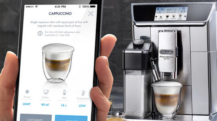 Delonghi представила кофемашины с управлением через Bluetooth