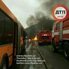 На Ленинградской площади сгорел Volkswagen (фото, видео)