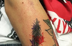 Новый тренд 2016: Instagram заполнили акварельные татуировки. Фото: beauty.ua