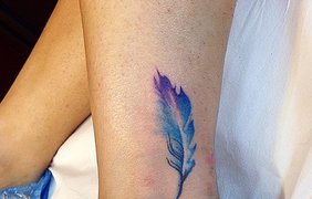 Новый тренд 2016: Instagram заполнили акварельные татуировки. Фото: beauty.ua