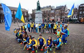 Украинцы преодолели 65 километров между Гаагой и Амстердамом. Фото: Facebook