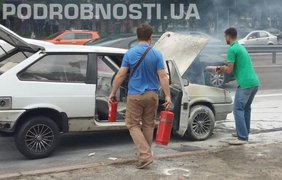 В Киеве сгорело авто
