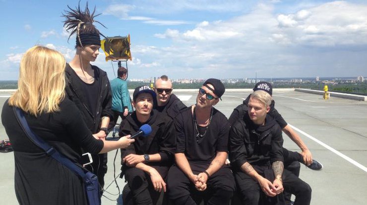Группа "Mozgi" на съемках нового клипа / Фото: podrobnosti.ua