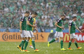 Ужасная погода во время матча Украина-Северная Ирландия