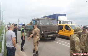 В Житомире ветераны АТО перекрыли трассу