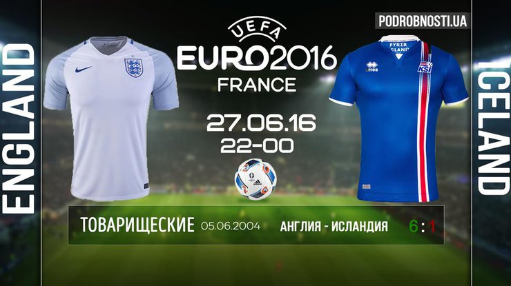 Евро-2016: составы команд и прогнозы на игру Англия - Исландия