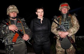 Приезд Надежды Савченко был неожиданным для военных / Фото: Facebook