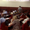 В зале Киевсовета "киборг" заехал депутату по лицу (видео)