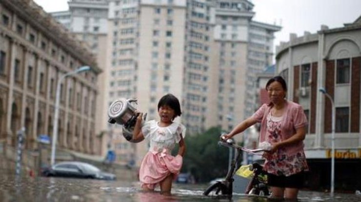 В Китае наводнение 