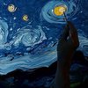 Художник из Турции копирует картины Ван Гога на воде (видео)