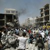 Число погибших от взрыва в Сирии увеличилось до 67 человек (видео)