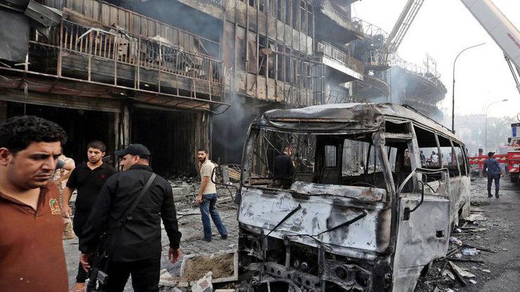Последствия теракта в Багдаде