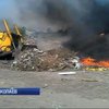 В Николаеве масштабный пожар на свалке угрожал взрывом