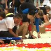 У Брюсселі виткали килим з живих квітів