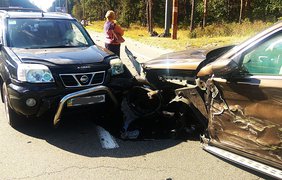 Масштабное ДТП в Киеве: возле базы "Динамо" столкнулись 4 авто