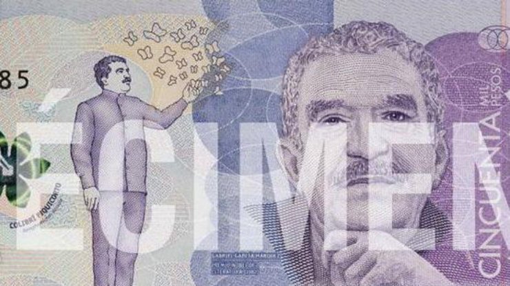 В Колумбии выпустили банкноты с изображением Маркеса.