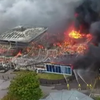 В Англии произошел масштабный пожар (видео) 