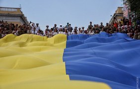 25-метровый флаг Украины 