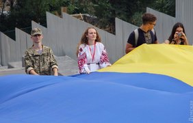 25-метровый флаг Украины 