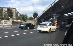 Авария возле метро "Берестейская"