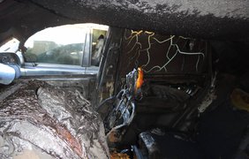 В Киеве сожгли автомобиль известному догхантеру
