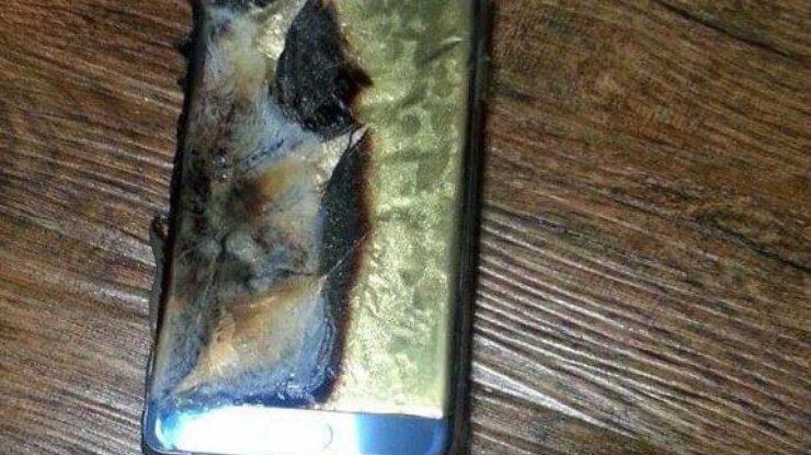 Samsung Galaxy Note 7 уничтожен огнем