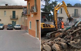 Землетрясение в Италии: разрушены города и населенные пункты Фото: GOOGLE/REUTERS