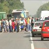 На Львівщині шахтарі перекрили міжнародну трасу