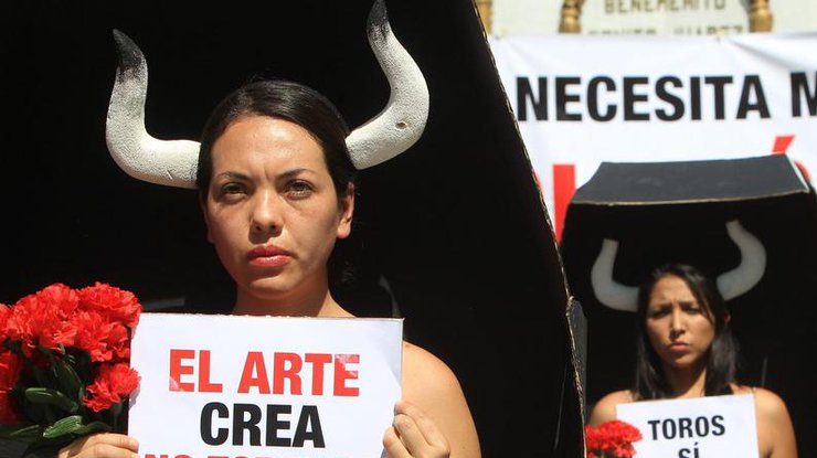 В Испании жители протестуют против корриды