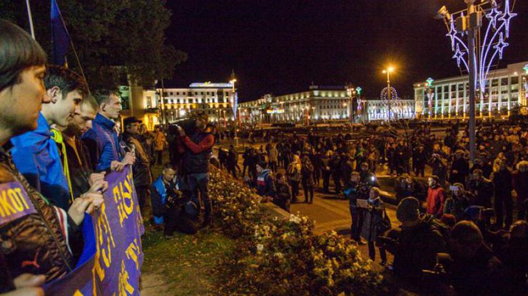 Выборы в Беларуси: оппозиция митингует в Минске