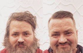 Австралийский парикмахер превращает уличных бездомных в красавцев