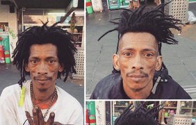 Австралийский парикмахер превращает уличных бездомных в красавцев