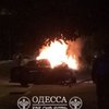 Ужасная авария в Одессе: BMW протаранил столб и загорелся (фото)