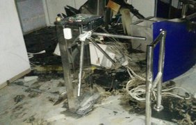 Журналисты показали последствия пожара в здании "Интера" (фото, видео)