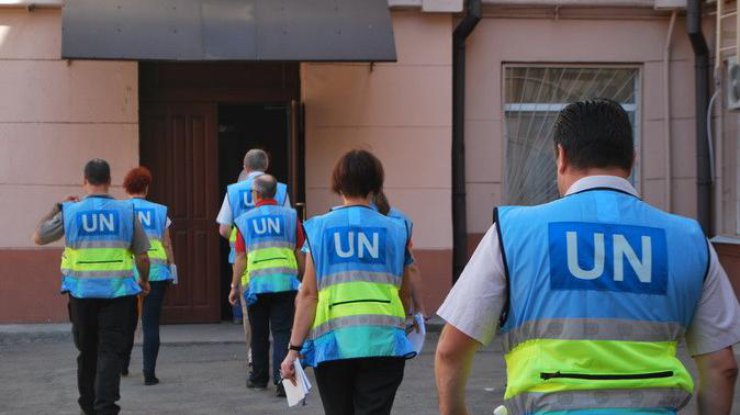 В Запорожье делегация ООН проверила здание СБУ на наличие "тюрем" (фото: СБУ)
