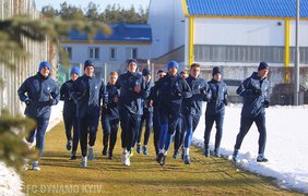Игроки киевского "Динамо" провели первую тренировку в новом году