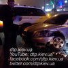 В Киеве иномарка врезалась в полицейский автомобиль 