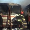 В Луганской области вспыхнули четыре автобуса (фото)