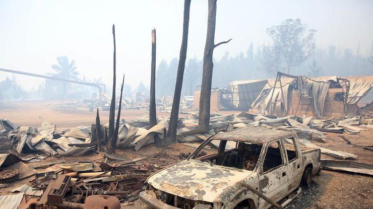 Лесные пожары в Чили: количество жертв снова увеличилось 