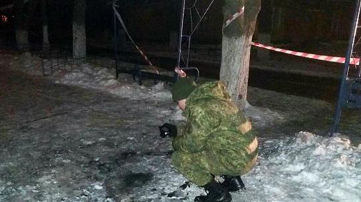 В Славянске прогремел взрыв во время факельного шествия. Фото: novosti.dn.ua.