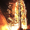 В Германии пожар уничтожил башню Гете (видео) 