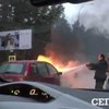В Киеве на Столичном шоссе произошло "огненное" ДТП (фото)
