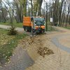 В парках Киева листву собирают пылесосами (фото)