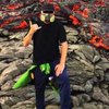 Огненное зрелище: поток раскаленной лавы сняли на GoPro (видео)