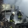 Под Киевом из-за пожара 12 семей остались без крыши над головой (видео)