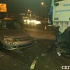 Под Киевом пьяный водитель влетел в фуру (фото) 